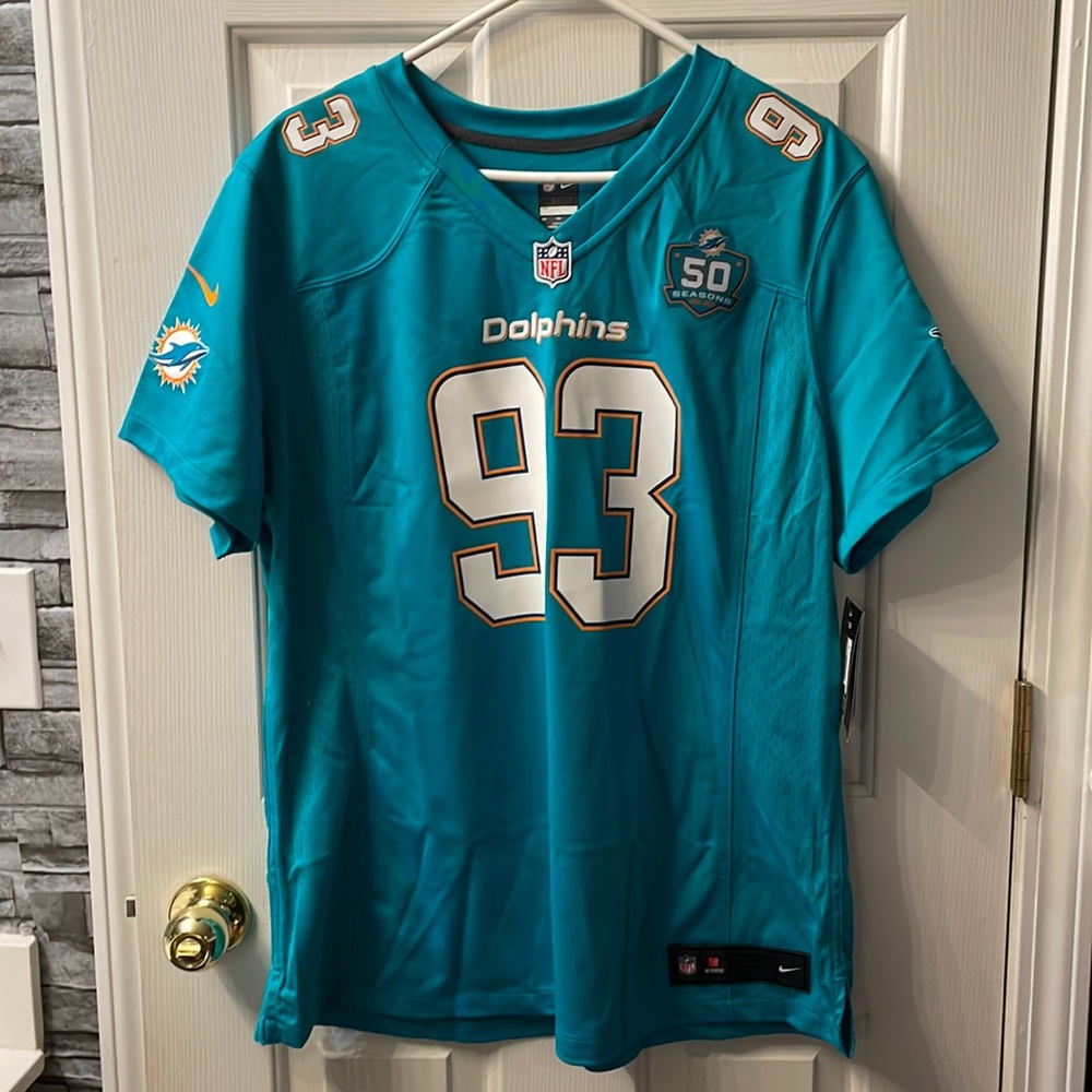 New with tags NFL Miami Dolphins Woman’s Jersey 93 SUH Nike 2xl